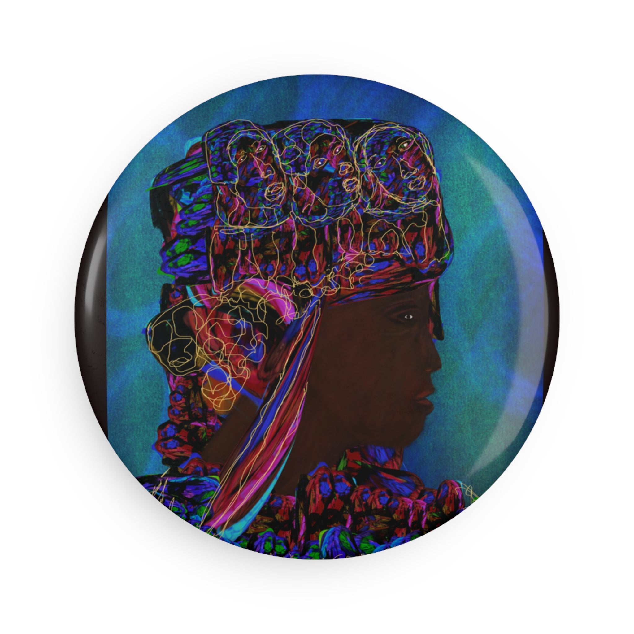 BEHIND The Whims Button Magnet, Round (1 & 10 pcs)