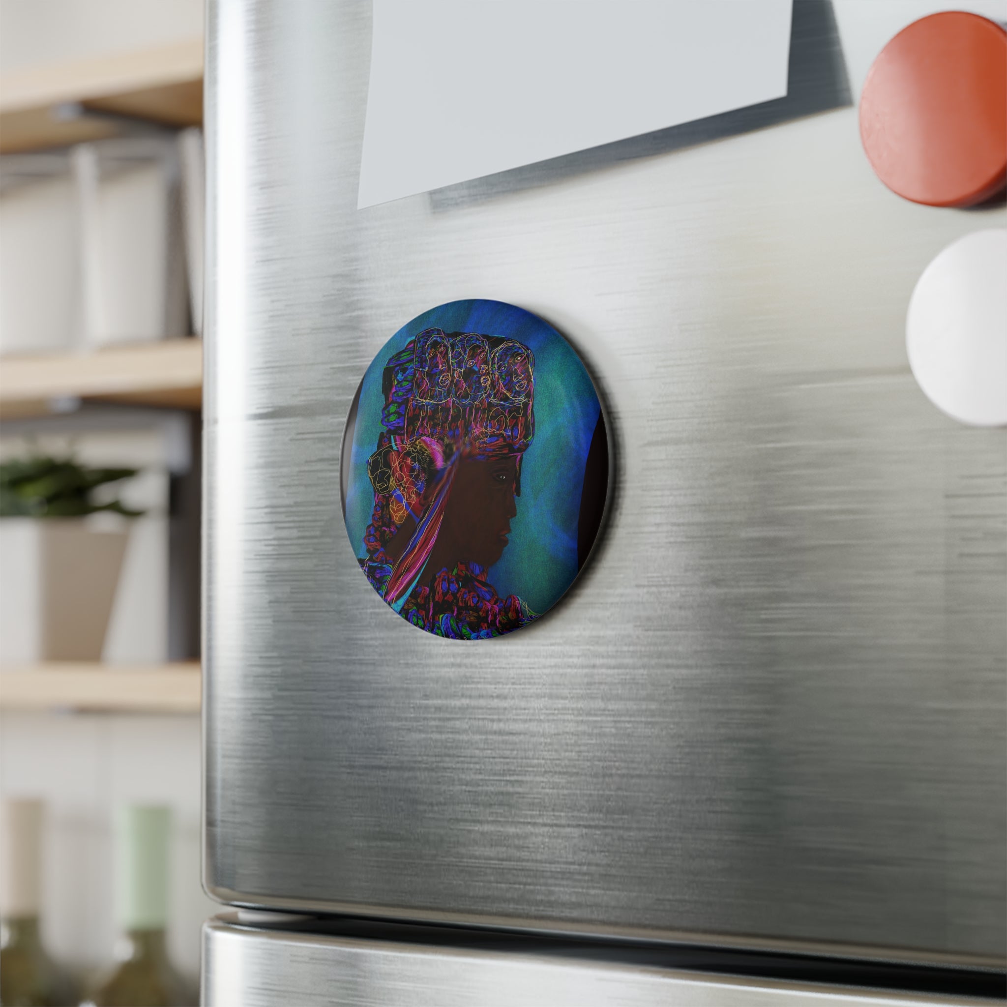 BEHIND The Whims Button Magnet, Round (1 & 10 pcs)